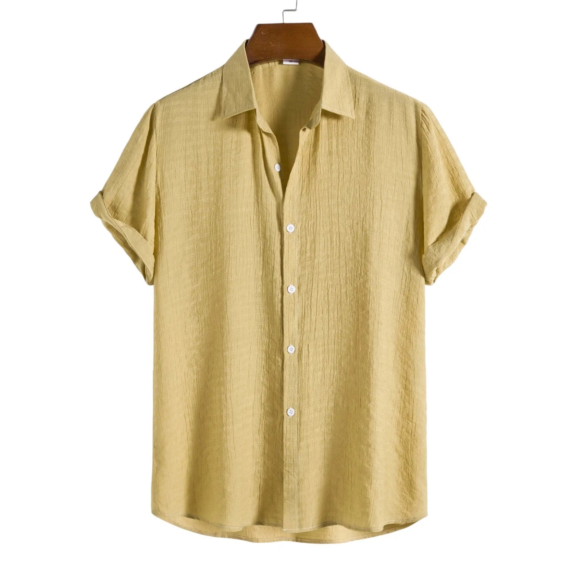 Premium Beach Shirt - Shirt - Dan Flashes - Yellow - Premium beach shirt - Dan Flashes